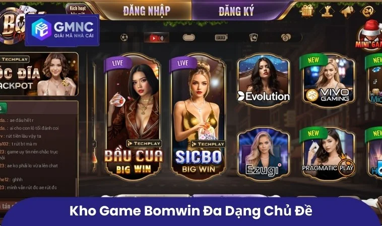 Bomwin – Lý Do Bomwin Được Đông Đảo Người Chơi Tin Tưởng 2 Kho game Bomwin đa dạng chủ đề