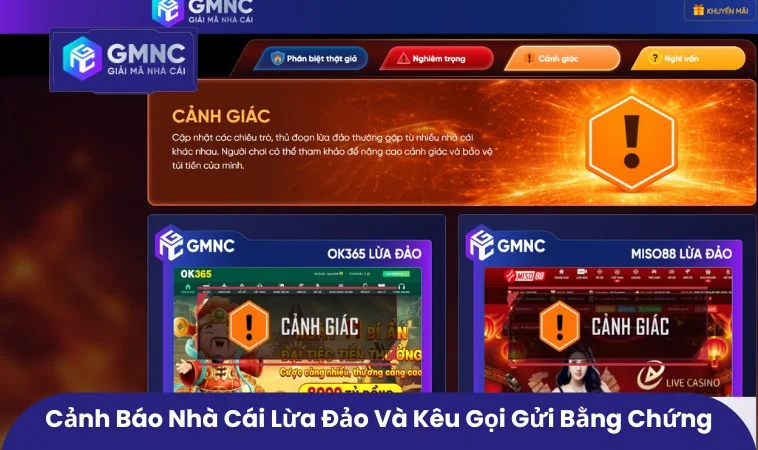 Cảnh báo nhà cái lừa đảo, phân biệt thật giả