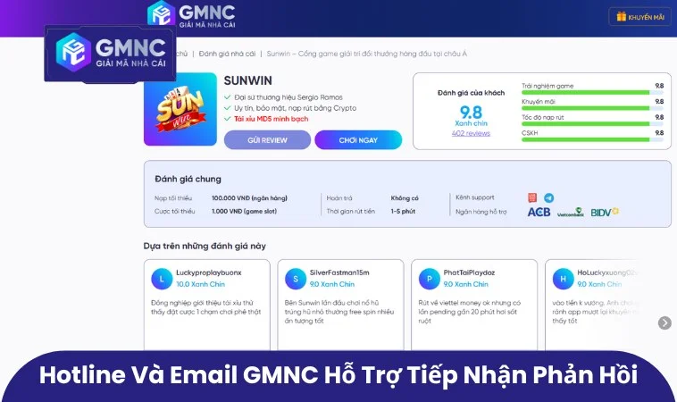 Tiếp nhận phản hồi, đánh giá thực tế từ người chơi